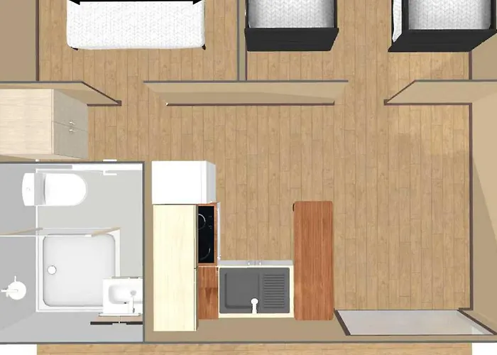Toilé Avec Terrasse Jusqu'à 5 Personnes - Api-1-52-1480